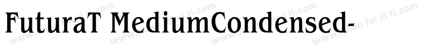FuturaT MediumCondensed字体转换